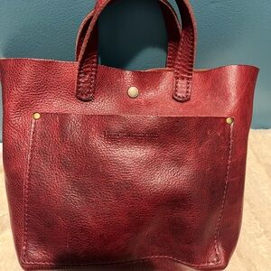 Portland Leather mini Crossbody, possibly Sangria